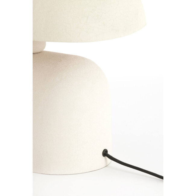 Light en Living Tafellamp 34x21x30 cm TODD mat crème