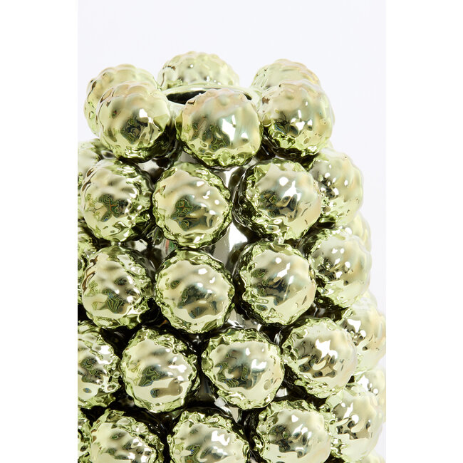 Light en Living Vaas deco Ø18,5x28 cm BUTANG keramiek metallic licht groen