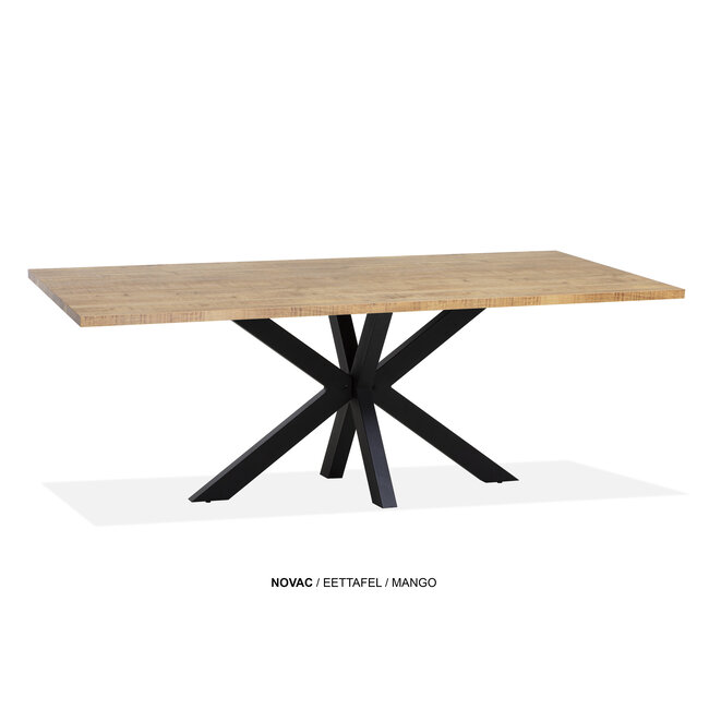 WoonMax Eettafel rechthoekig Novac - 4 afmetingen - Diverse kleuren