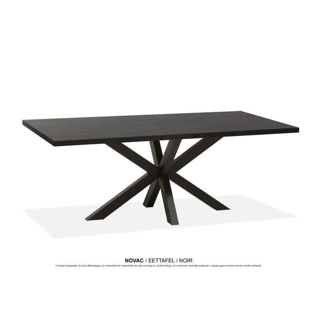 WoonMax Eettafel rechthoekig Novac - 4 afmetingen - Diverse kleuren