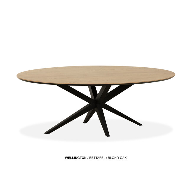 WoonMax Eettafel Wellington Ovaal Lamulux  - Diverse kleuren en afmetingen