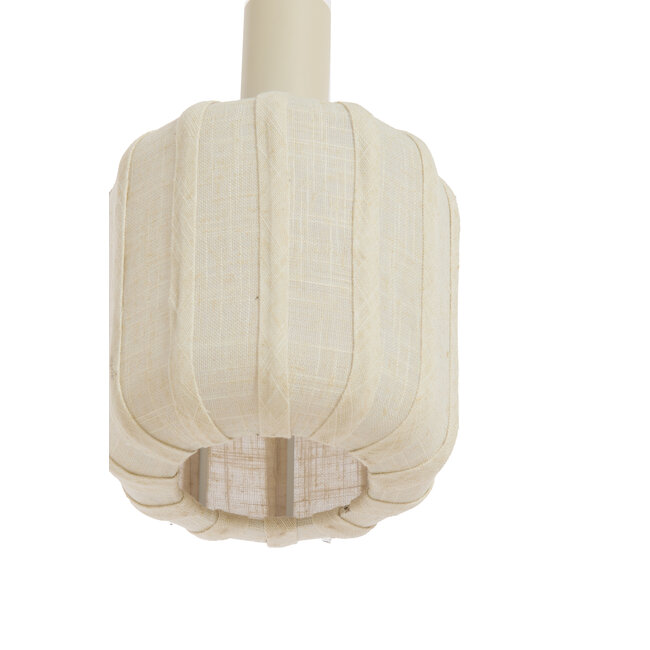 Light en Living Hanglamp 3L Ø38x34 cm TUFIA linnen cream
