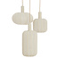 Light en Living Hanglamp 3L Ø38x34 cm TUFIA linnen cream
