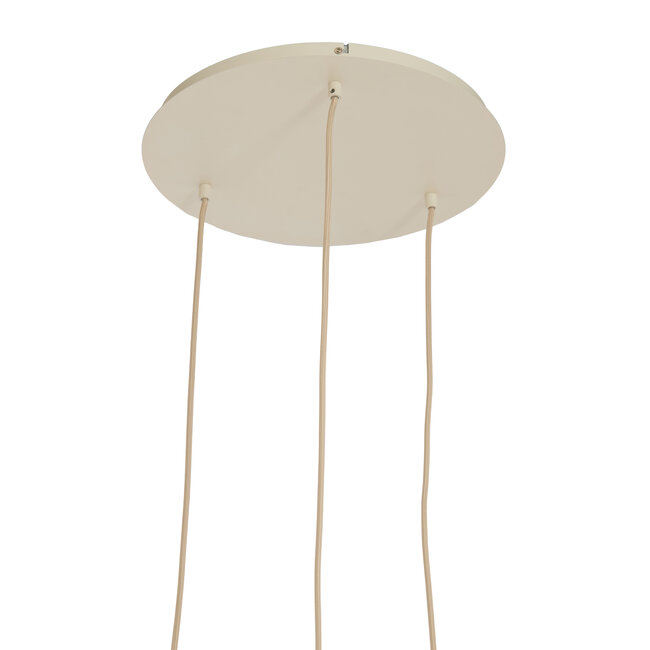 Light en Living Hanglamp 3L Ø38x34 cm TUFIA linnen cream