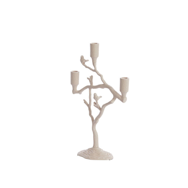 Light en Living Kandelaar 3L 26x11x42 cm JARDIA creme