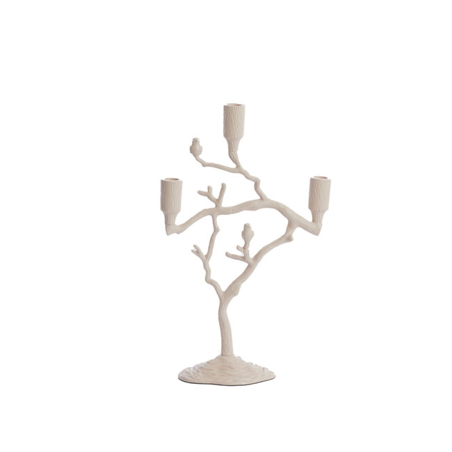 Light en Living Kandelaar 3L 26x11x42 cm JARDIA creme