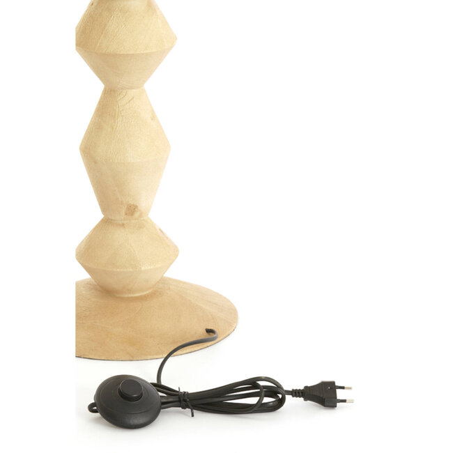 Light en Living Vloerlamp Ø23x133 cm EDIE hout mat naturel