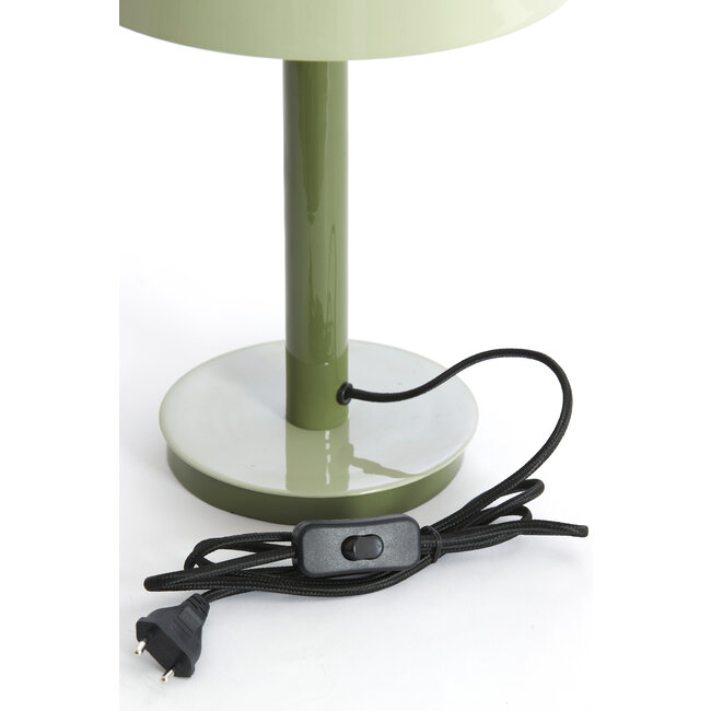 Light en Living Tafellamp Ø25x37 cm MARIVET olijf  groen+licht groen