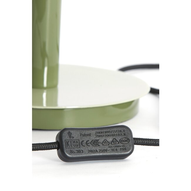 Light en Living Tafellamp Ø30x48 cm MARIVET olijf groen+licht groen