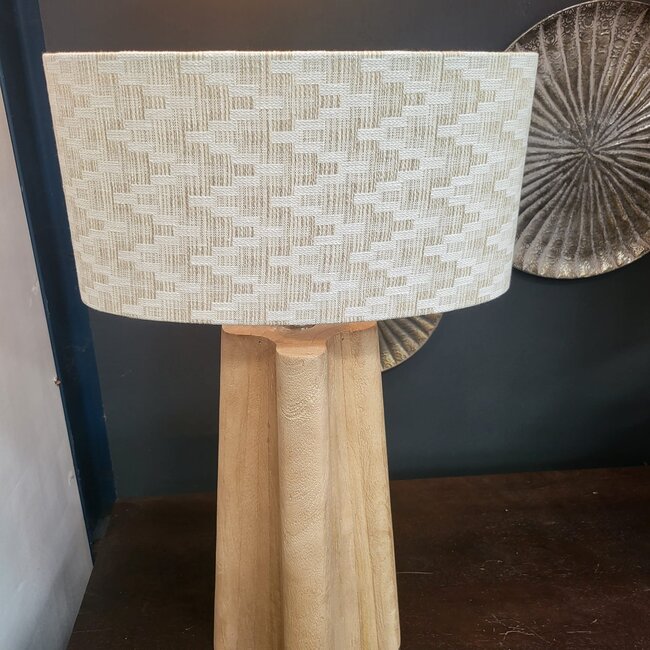 Light en Living Kap ovaal recht smal hoog 45-21-22 cm JINX wit