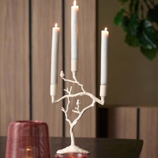 Light en Living Kandelaar 3L 26x11x42 cm JARDIA creme