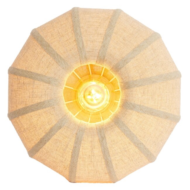 Light en Living Plafondlamp Ø50x24,5 cm ZOSIA linnen naturel