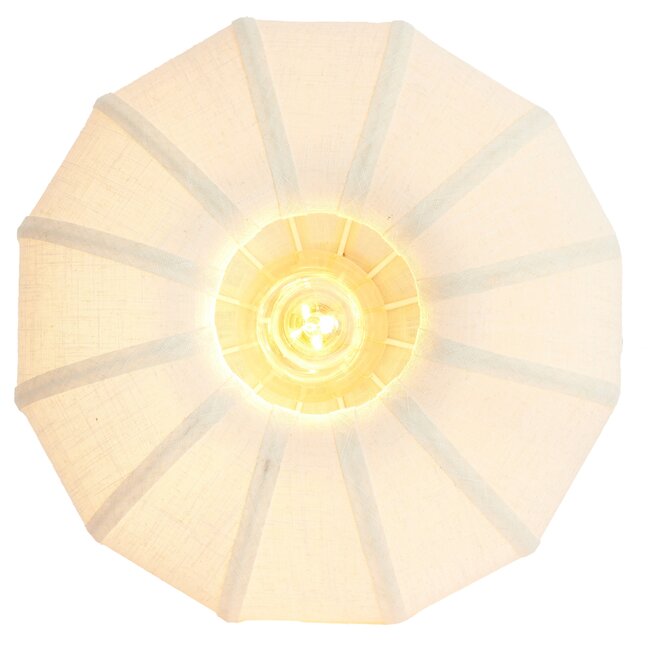 Light en Living Plafondlamp Ø50x24,5 cm ZOSIA linnen Crème