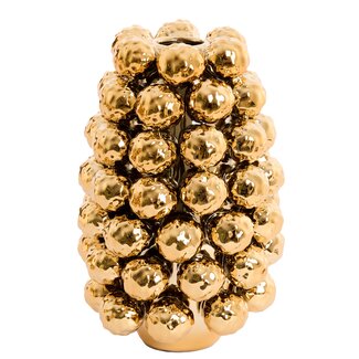 Light en Living Vaas deco Ø18,5x28 cm BUTANG keramiek metallic goud