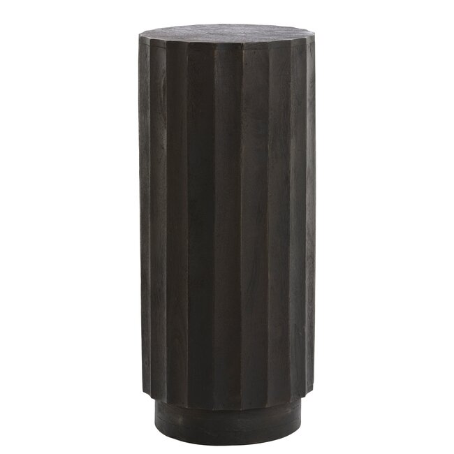 Light en Living Zuil ELLENA Ø35x80 cm | Hout Donkerbruin Mat – Light & Living