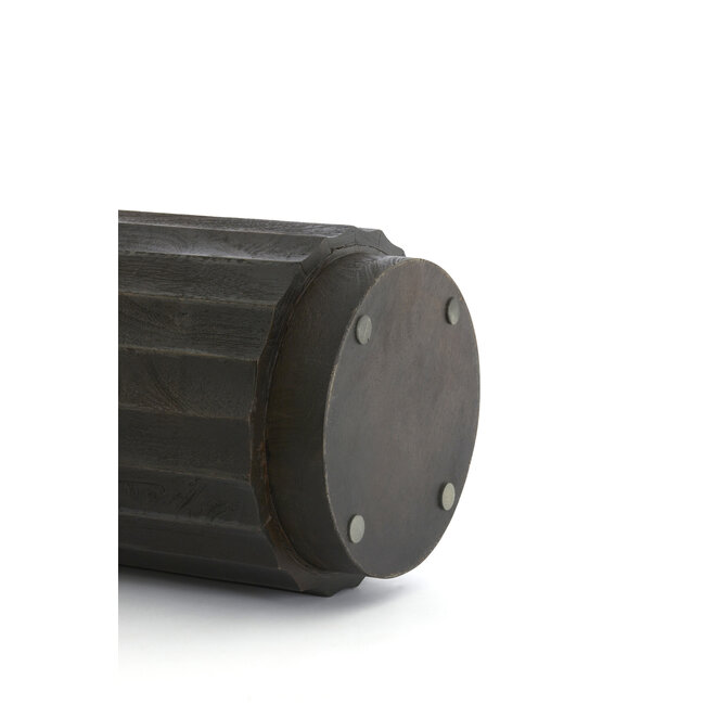 Light en Living Zuil ELLENA Ø35x60 cm | Hout Donkerbruin Mat – Light & Living