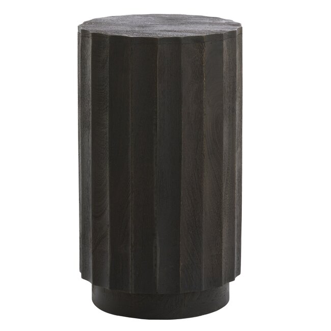 Light en Living Zuil ELLENA Ø35x60 cm | Hout Donkerbruin Mat – Light & Living