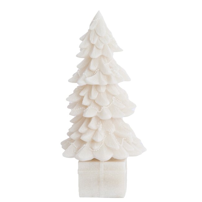 Light en Living Ornament CHRISTMAS TREE Ø13x25 cm Beige – Light & Living