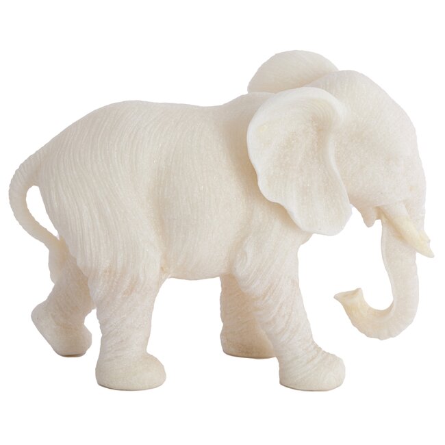 Light en Living Ornament GAJAH 26x11x18 cm Beige – Olifant Beeldje | Light & Living