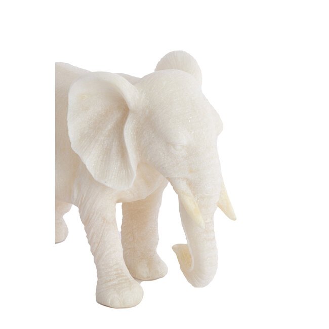 Light en Living Ornament GAJAH 26x11x18 cm Beige – Olifant Beeldje | Light & Living