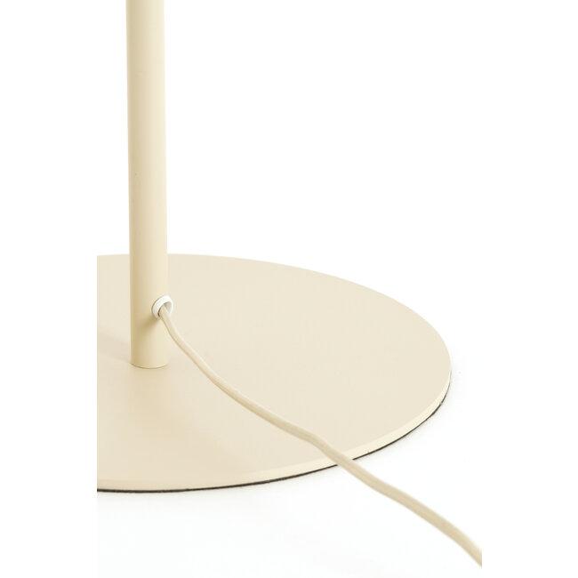 Light en Living Vloerlamp SOLUNE Ø35x165 cm Naturel + Crème – Light & Living