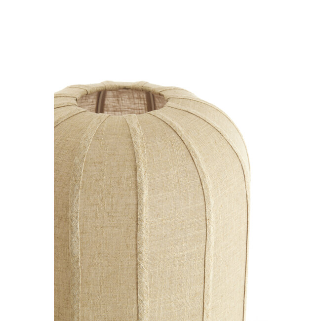 Light en Living Vloerlamp SOLUNE Ø35x165 cm Naturel + Crème – Light & Living