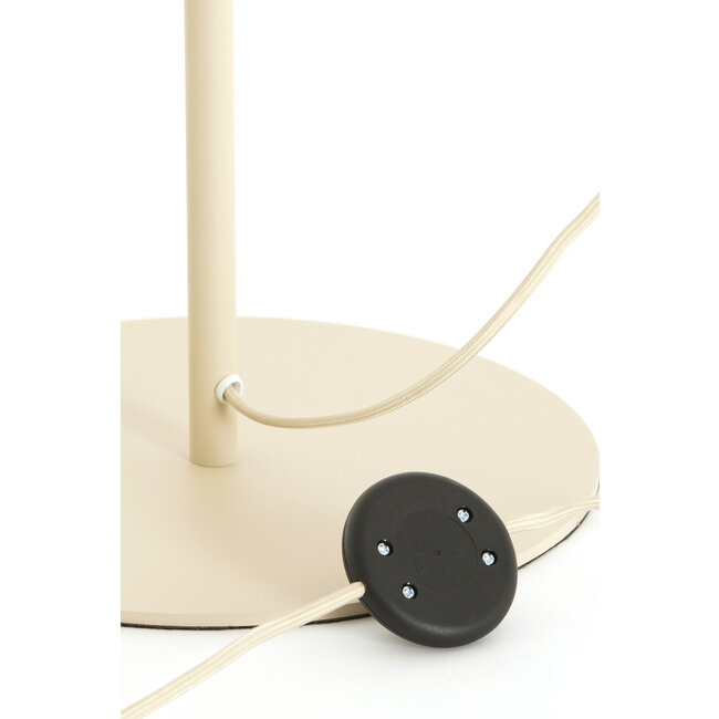 Light en Living Vloerlamp SOLUNE Ø35x165 cm Naturel + Crème – Light & Living