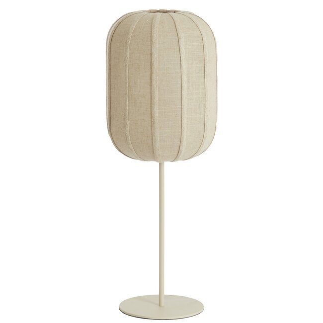Light en Living Tafellamp SOLUNE Ø25x70 cm – Naturel & Crème | Light & Living