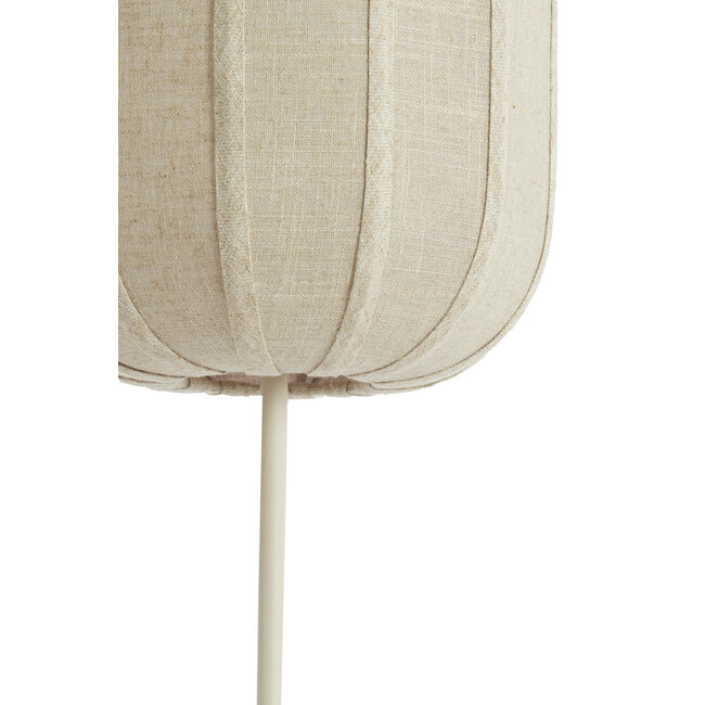 Light en Living Tafellamp SOLUNE Ø25x70 cm – Naturel & Crème | Light & Living