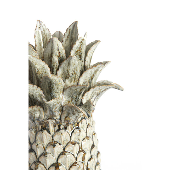 Light en Living Ornament NANASI Ø22,5x39,5 cm – Keramiek Olijfgroen