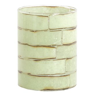 Light en Living Theelicht Ø10x13 cm DRONERI glas helder+mint groen