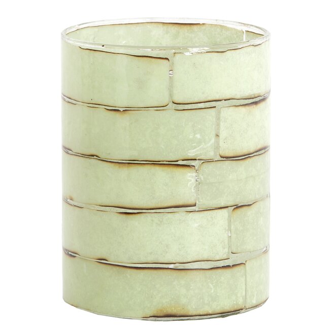 Light en Living Theelicht DRONERI Ø10x13 cm – Glas Helder + Mintgroen | Light & Living