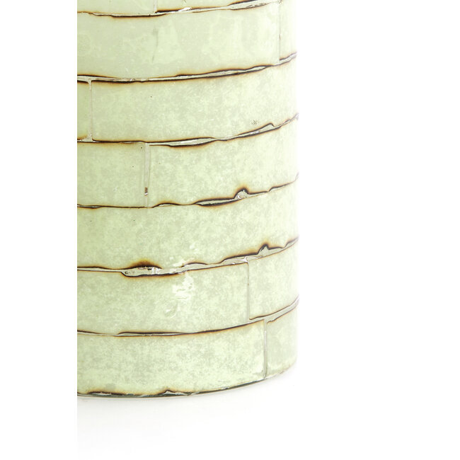 Light en Living Theelicht DRONERI Ø10x13 cm – Glas Helder + Mintgroen | Light & Living