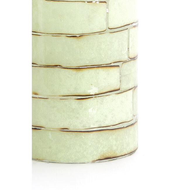 Light en Living Theelicht Ø14x20 cm DRONERI glas helder+mint groen