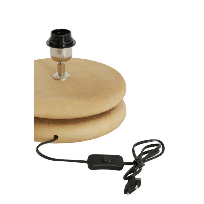 Light en Living Lampvoet Ø25x9 cm EBOLI hout mat naturel