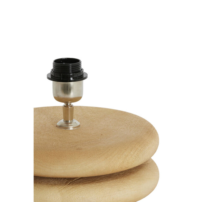 Light en Living Lampvoet Ø25x9 cm EBOLI hout mat naturel