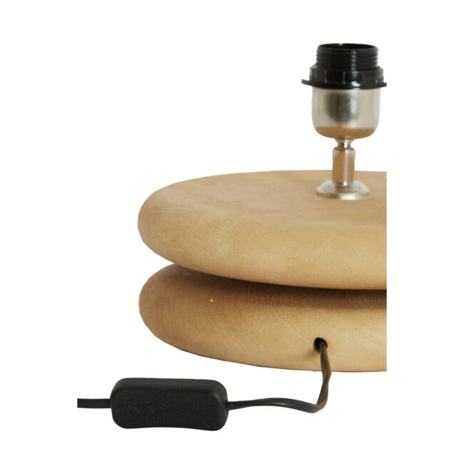Light en Living Lampvoet Ø25x9 cm EBOLI hout mat naturel