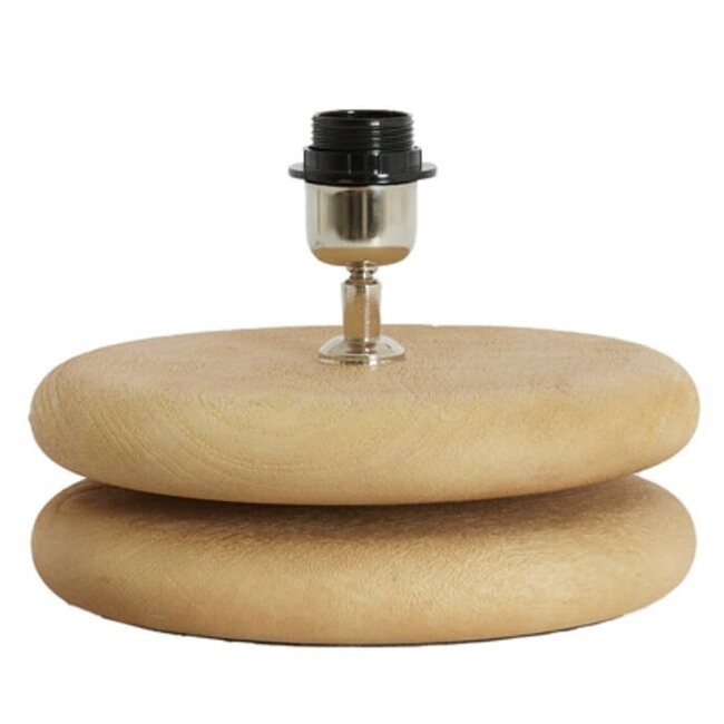 Light en Living Lampvoet Ø25x9 cm EBOLI hout mat naturel