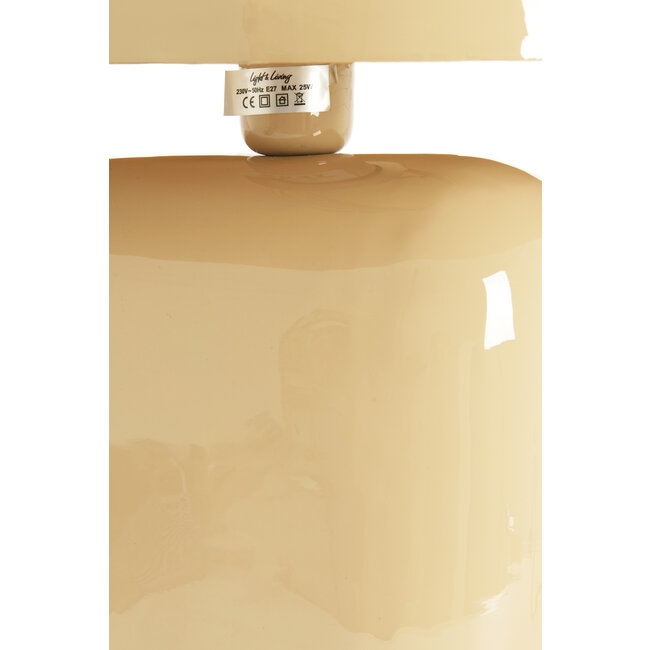 Light en Living Tafellamp 37x26x37 cm TODD glans zand