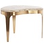 Light en Living Salontafel GIULIO 51x33x36 cm – Taupe Marmer & Antique Bronze | Light & Living