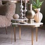 Light en Living Salontafel Giulio 65x39x41 cm – Taupe Marmer & Antique Bronze | Light & Living