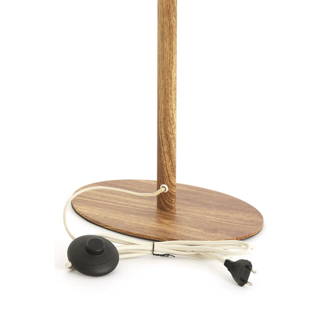 Light en Living Vloerlamp CERINI 30x20x130 cm – Houtprint Naturel | Light & Living