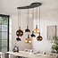 WoonStijl Hanglamp 4+3L Cluster