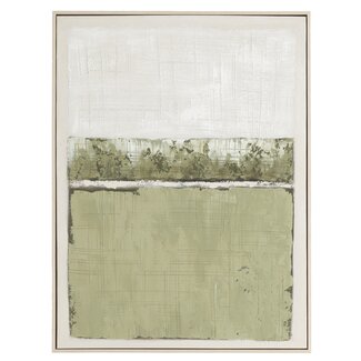 Light en Living Wandornament 60x3,5x80 cm MAREYA olijfgroen+crème