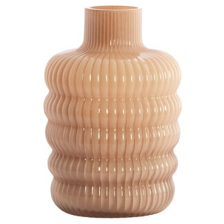 Light en Living Vaas Ø13,5x20,5 cm LUNETTE glas caramel