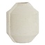 Light en Living Bloempot deco 35x32x57 cm NORIC mat crème