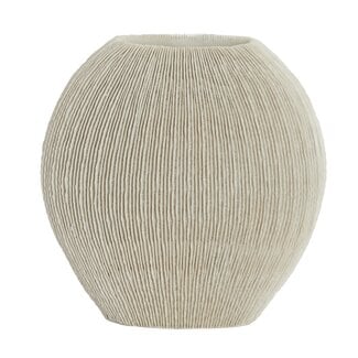 Light en Living Vaas deco 41x13x39,5 cm BUBIO crème