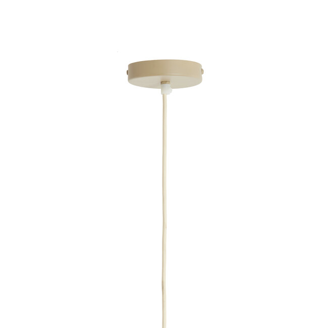 Light en Living Hanglamp Ø40x30 cm ESMIRIA naturel+olijfgroen