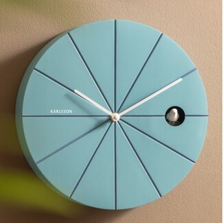 Karlsson Wandklok Destacado Cuckoo lichtblauw met klassiek blauw