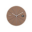 Karlsson Wandklok Destacado Cuckoo mocca bruin met aardebruin